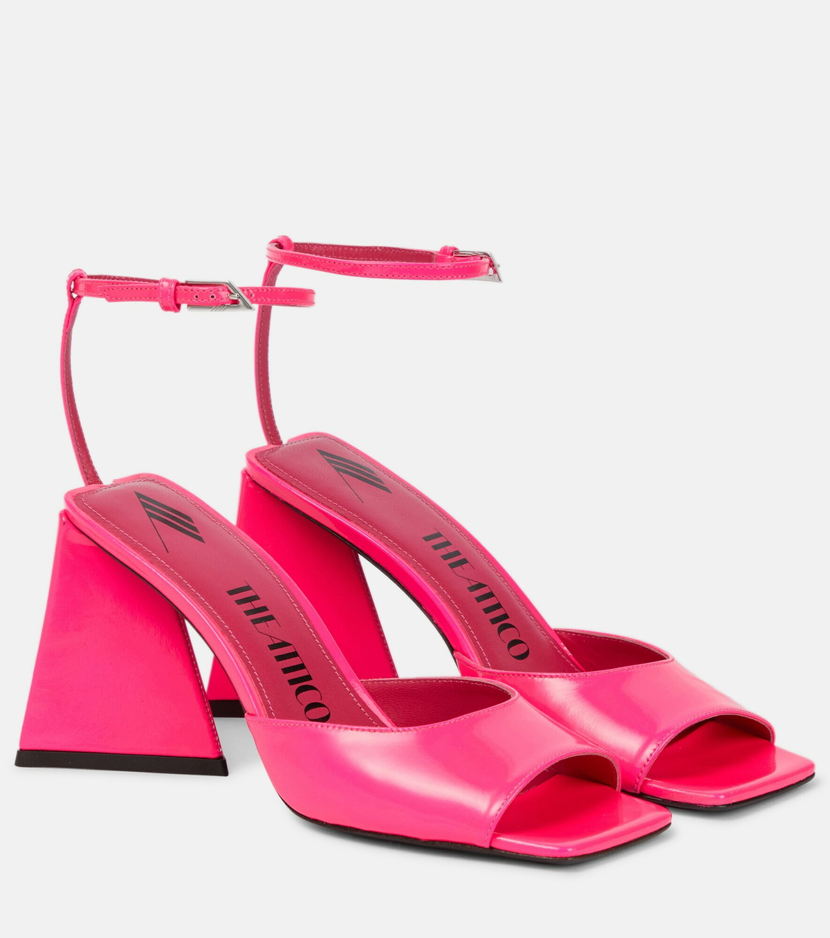 The Attico Piper 85 patent leather sandals The Attico