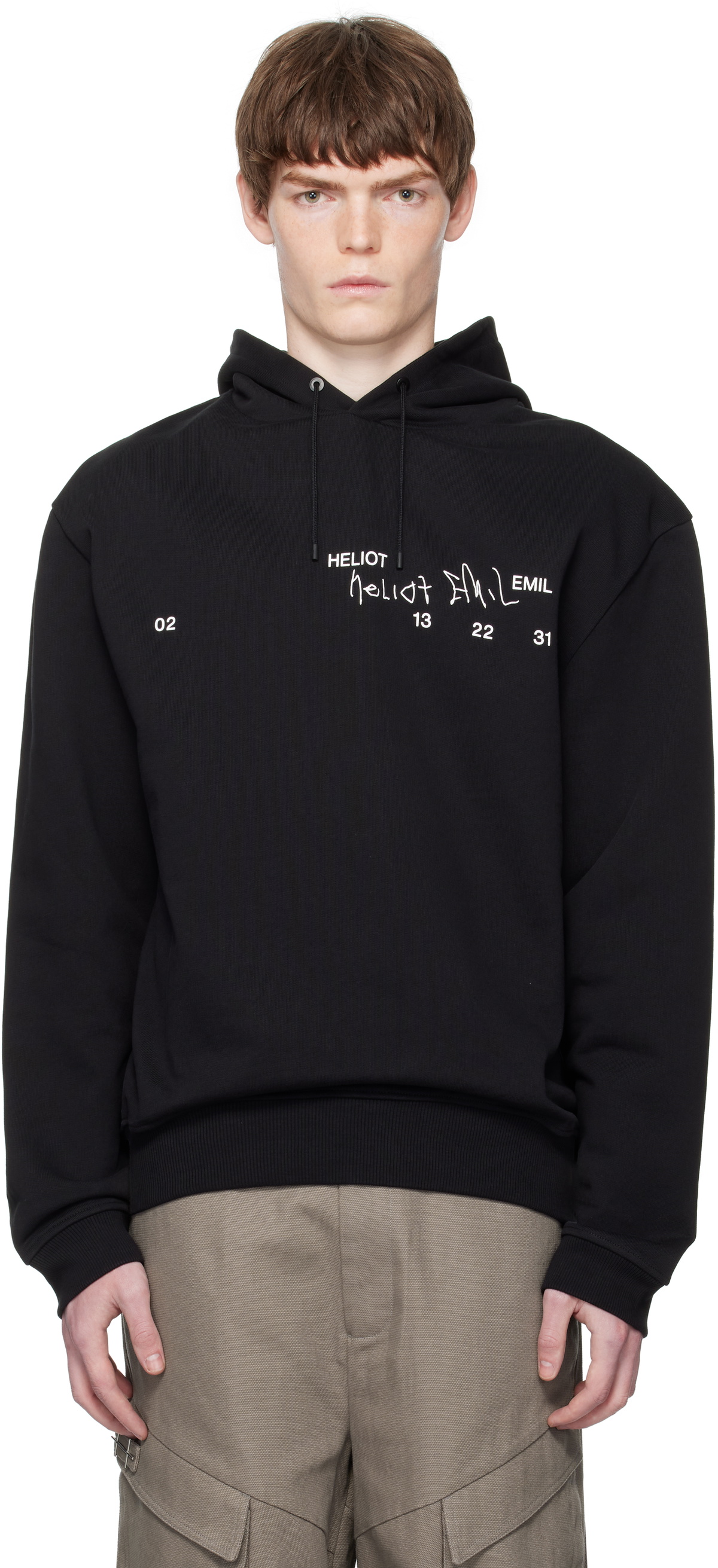 HELIOT EMIL Black Inviola Cashmere Hoodie Heliot Emil