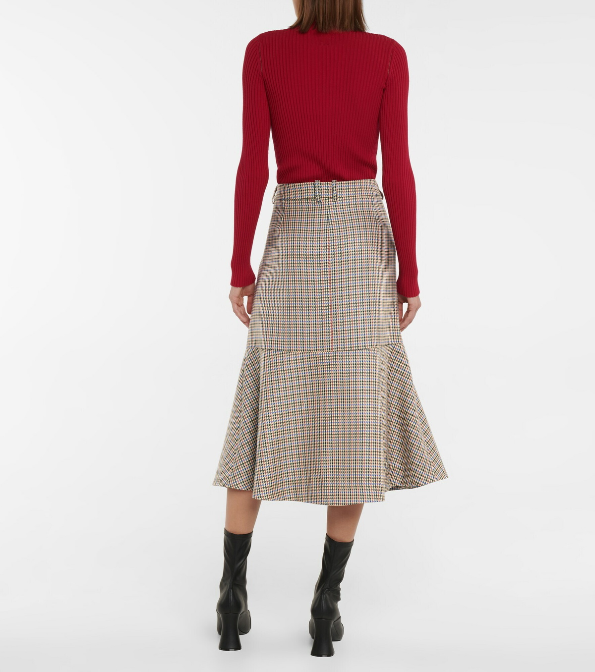 Stella McCartney - Plaid midi skirt Stella McCartney