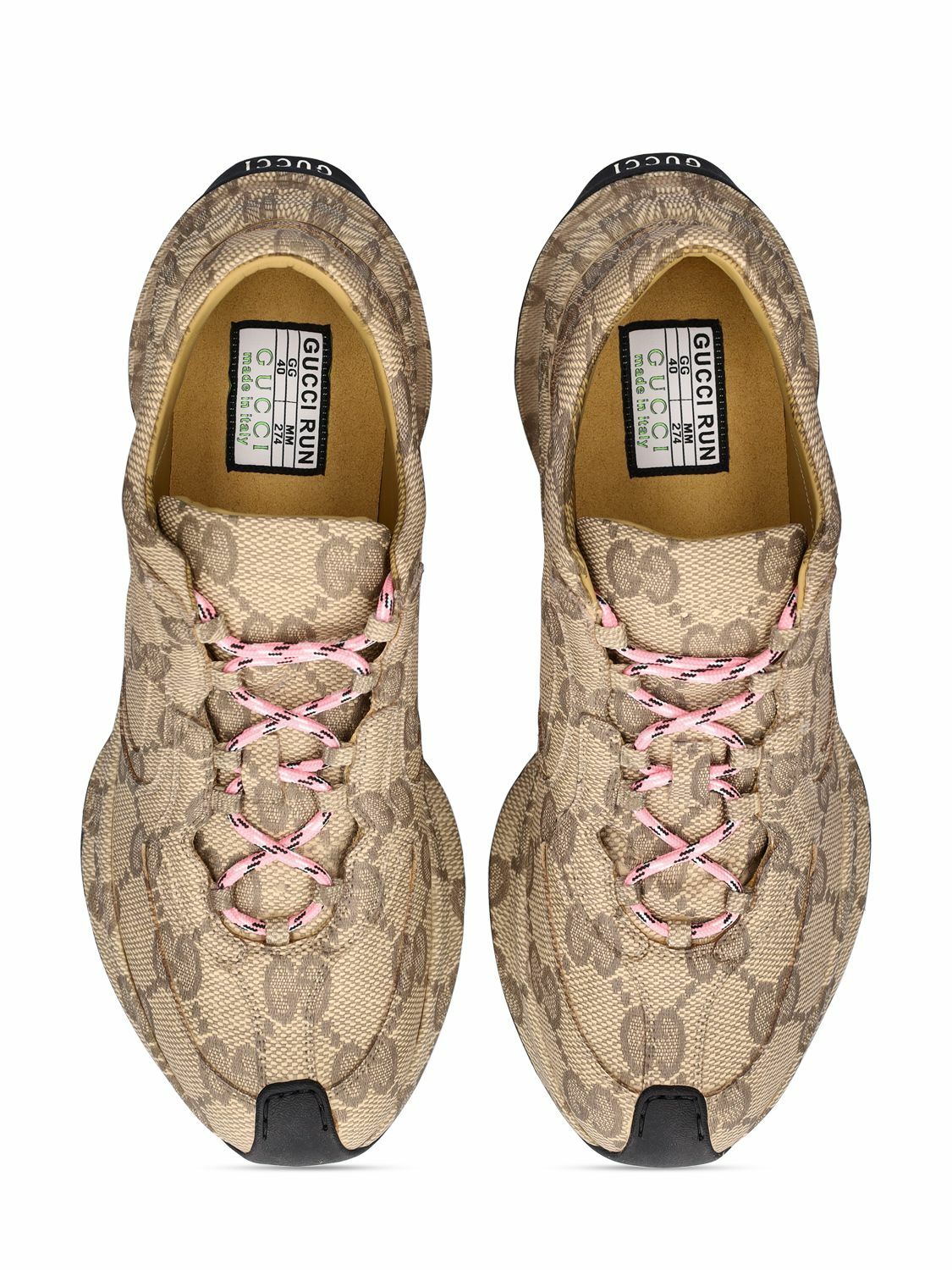 【関税送料込】GUCCI GUCCI RUN スニーカー 50MM GUCCI - 50mm Gucci Run Leather Sneakers Gucci