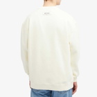 Róhe Men's Oversized Logo Crew Sweatshirt in Off White