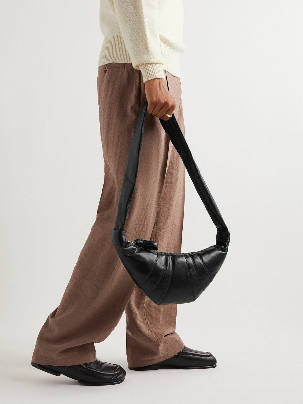 Lemaire - Small Croissant Leather Messenger Bag Lemaire