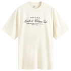 Sporty & Rich Men's H&W Club T-Shirt in Cream/Navy