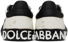 Dolce&Gabbana White & Black Portofino Vintage Sneakers