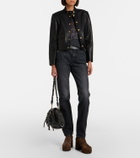 Gianvito Rossi Sally leopard-print suede ankle boots