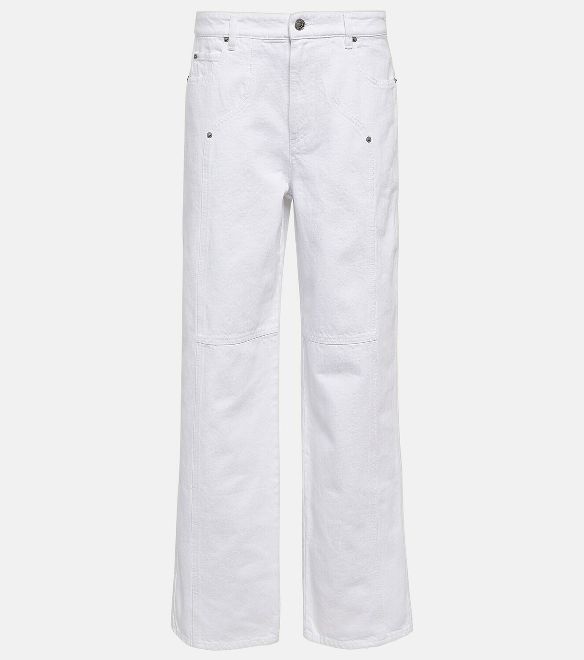 【Marant Etoile】 Valeria mid-riseストレートジーンズ Valeria mid-rise straight jeans in blue - Marant Etoile