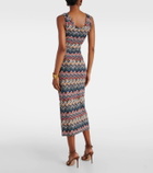 Missoni Zigzag lamé midi dress