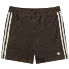 Adidas Consortium x Wales Bonner Twill Shorts in Dark Brown