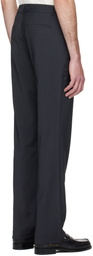 Paloma Wool Gray Serge Straight-Leg Trousers