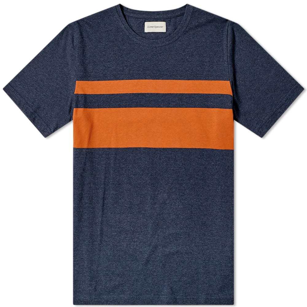 Oliver Spencer Conduit Tee Barley Navy Oliver Spencer