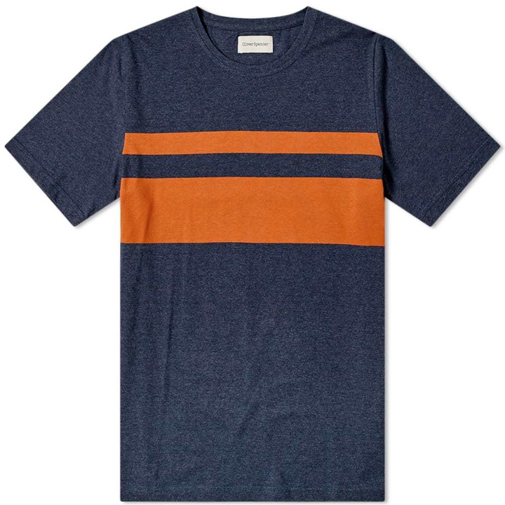 Photo: Oliver Spencer Conduit Tee Barley Navy