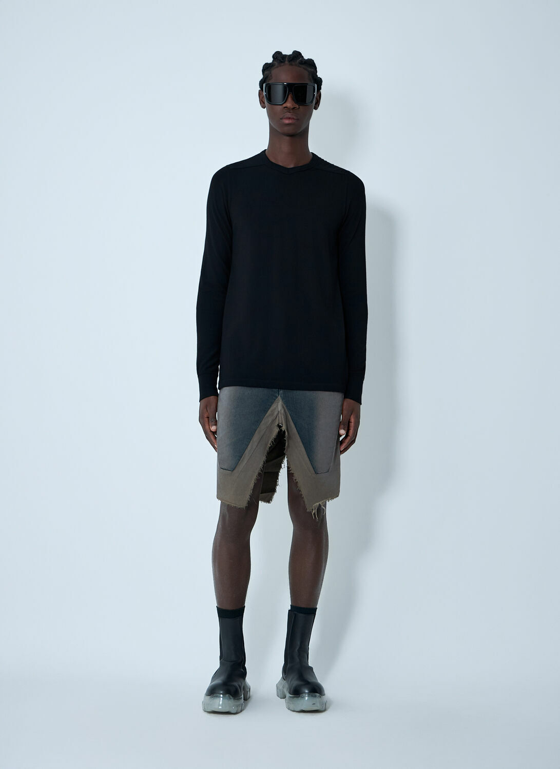 Rick Owens Slivered Midi Skirt