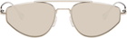 Jil Sander Silver Oliver Peoples 'Edition 5' Aviator Sunglasses