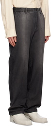 Solid Homme Gray String Lounge Pants