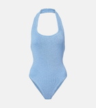 Hunza G Sandy halterneck swimsuit