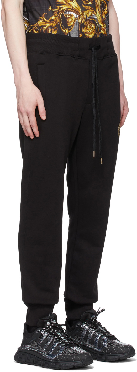 Versace Jeans Couture Black Drawstring Sweatpants Versace