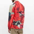 Soulland Men's John Coach Jacket in Multi Red Rose