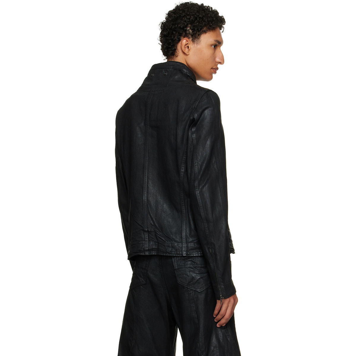 Julius Black Urban Seamed Denim Jacket