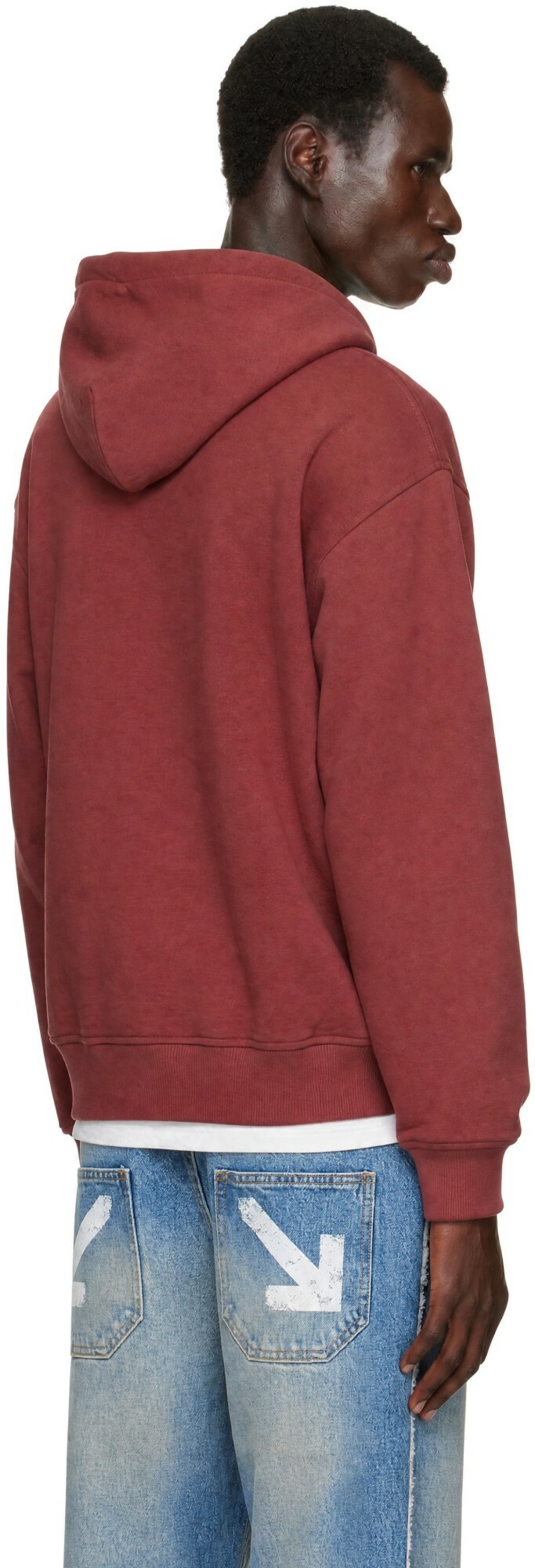 Palm Angels Red Palm Hills Regular Hoodie