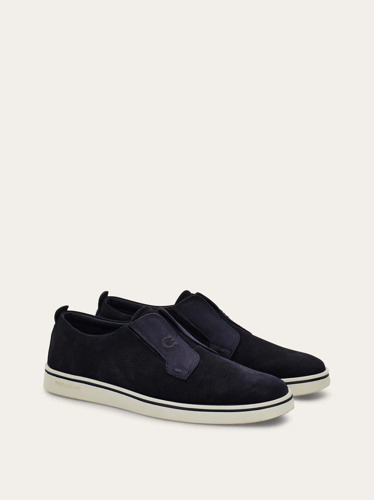 Ferragamo Mens Derby slip-on in Blue