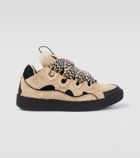 Lanvin Curb suede low-top sneakers