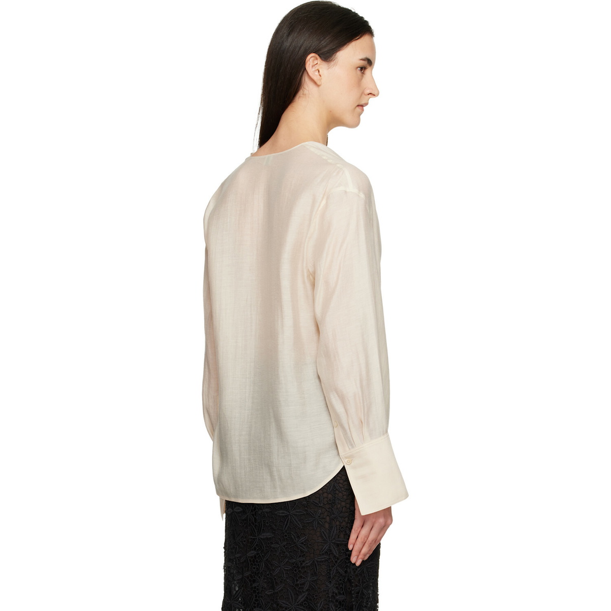 TOTEME Off-White Cowl Blouse
