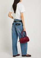 Damson Madder Drew Embroidered Relaxed Straight-leg Jeans Denim