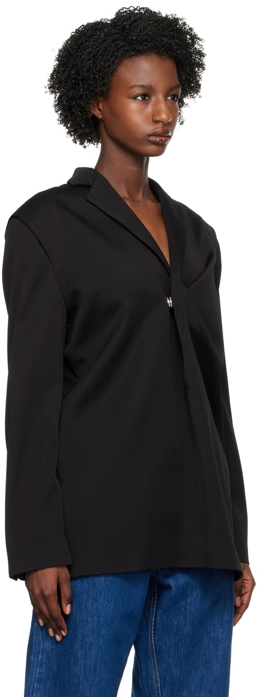 Bianca Saunders Black Pinched Blazer