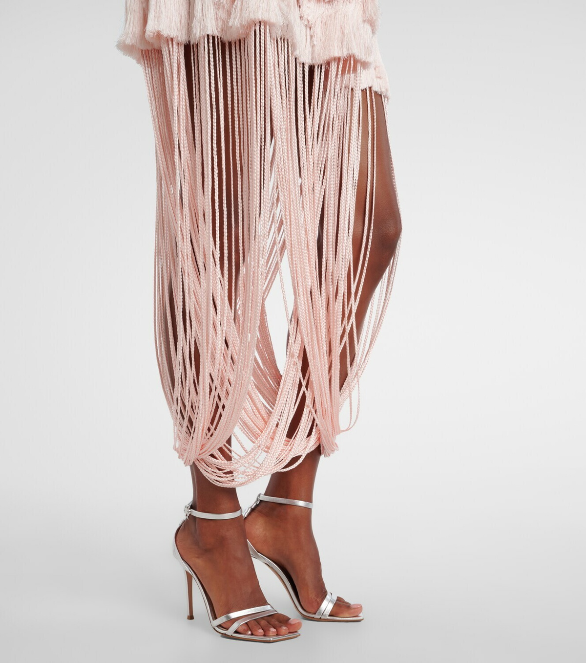 Xu Zhi Fringed midi skirt