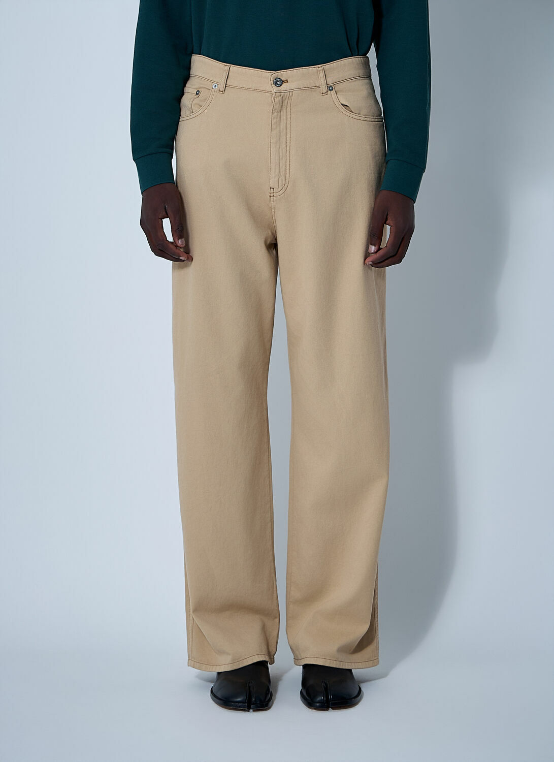 Miu Miu Logo Motif Jeans