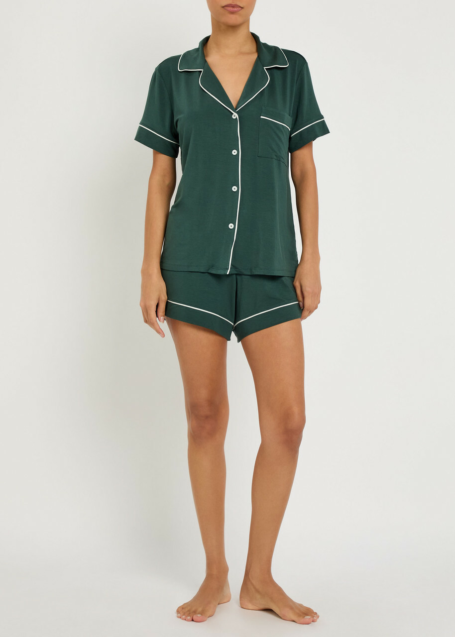 Eberjey Gisele Jersey Pyjama set Green