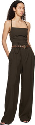 Beaufille Brown Leo Tank Top