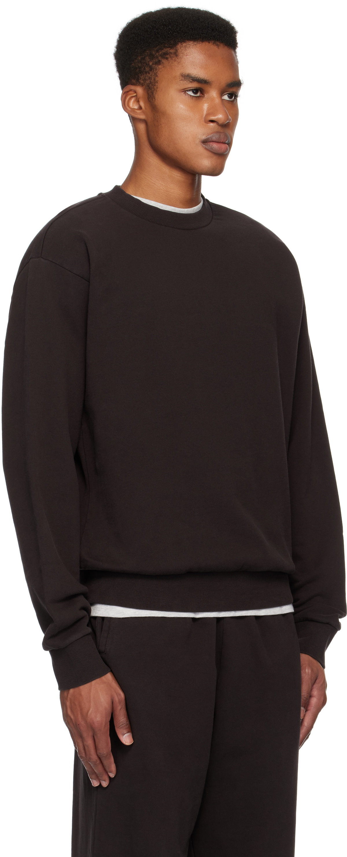 SKIMS Purple Terry Classic Crewneck Sweatshirt