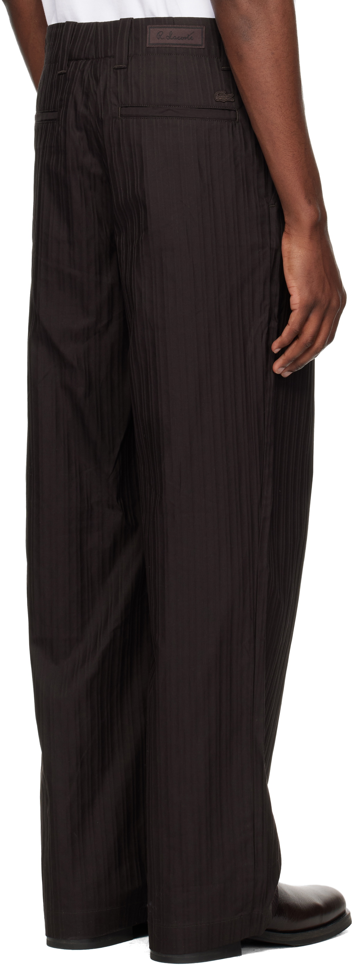 Lacoste Brown Twill Trousers