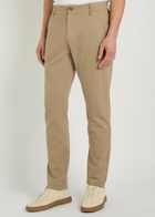 Paige Stafford Slim Tapered-leg Jersey Trousers Beige