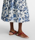 Erdem Floral jacquard midi skirt