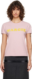 MM6 Maison Margiela Pink 'Margie' T-Shirt