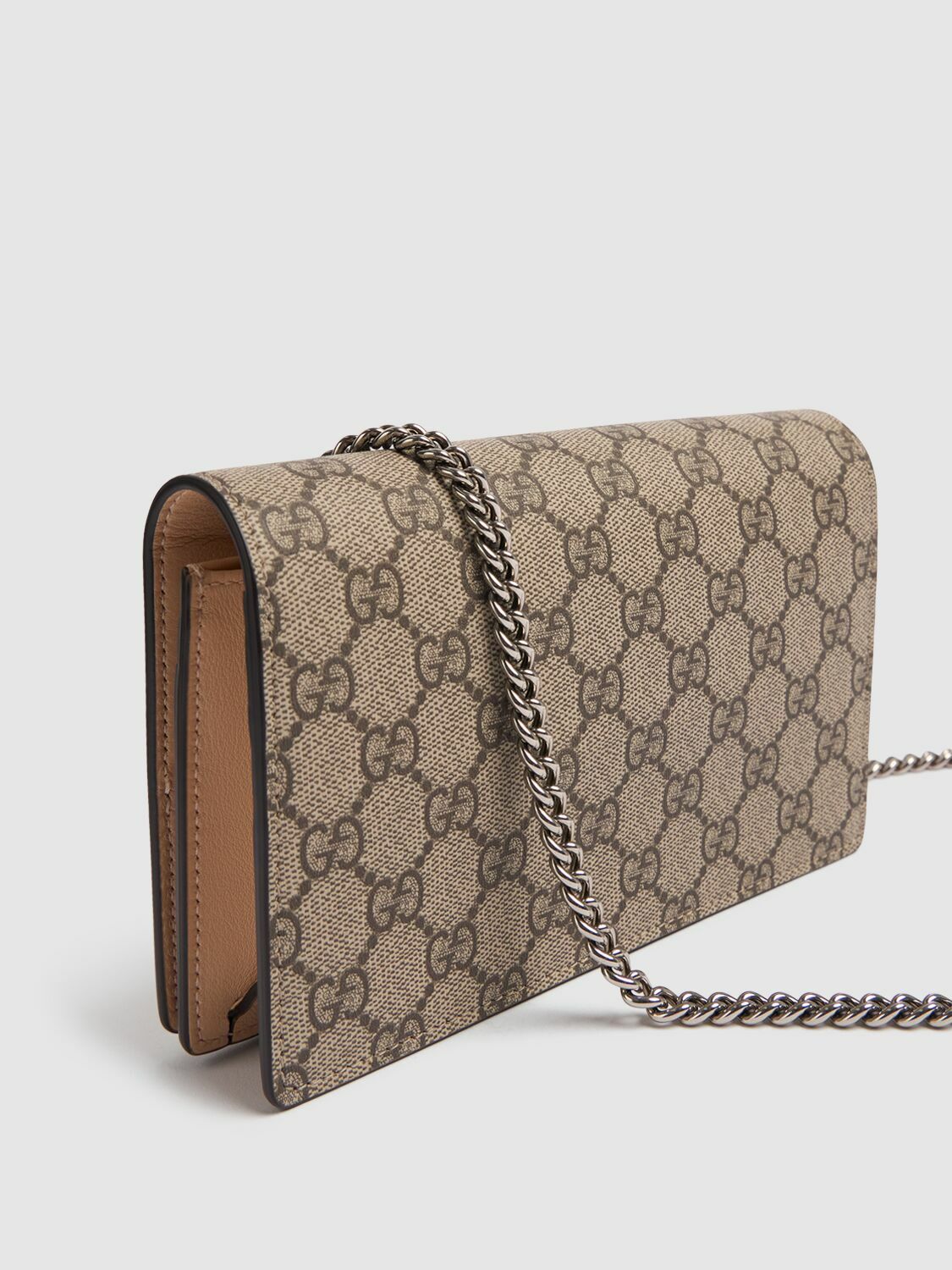 GUCCI Petite Marmont Leather Wallet On Chain
