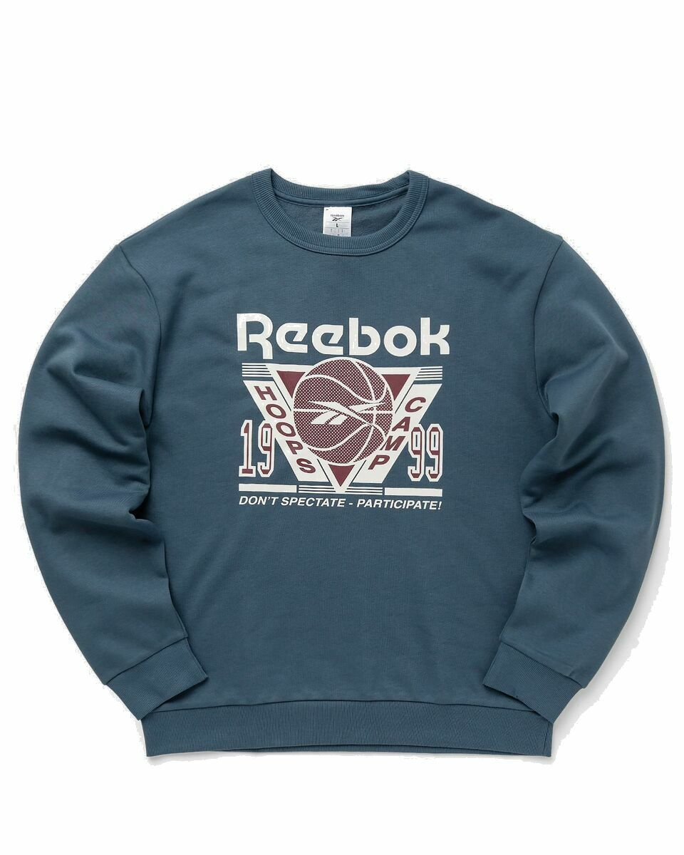 Photo: Reebok Bb Seasonal Crew Blue - Mens - Sweatshirts