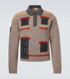 JW Anderson Embroidered wool polo sweater