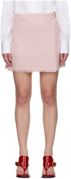 Burberry Pink Wrap Miniskirt