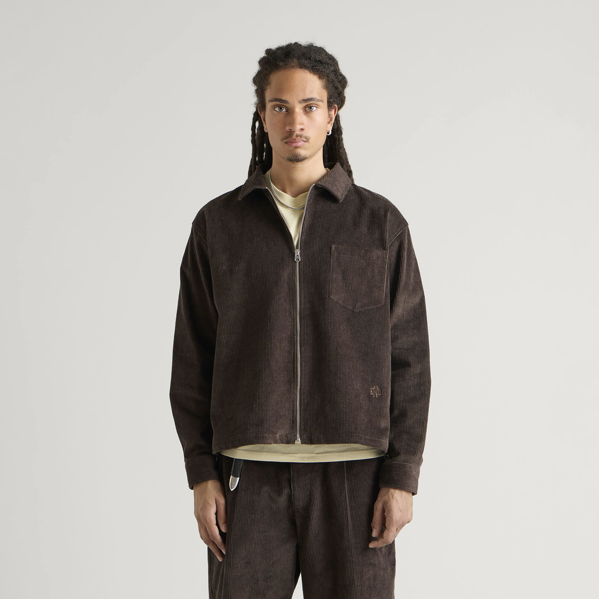 END. Men's Ridge Shirt in Bitter Chocolate