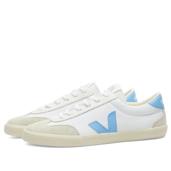 Photo: Veja Womens Women's Volley Sneakers in White/Aqua