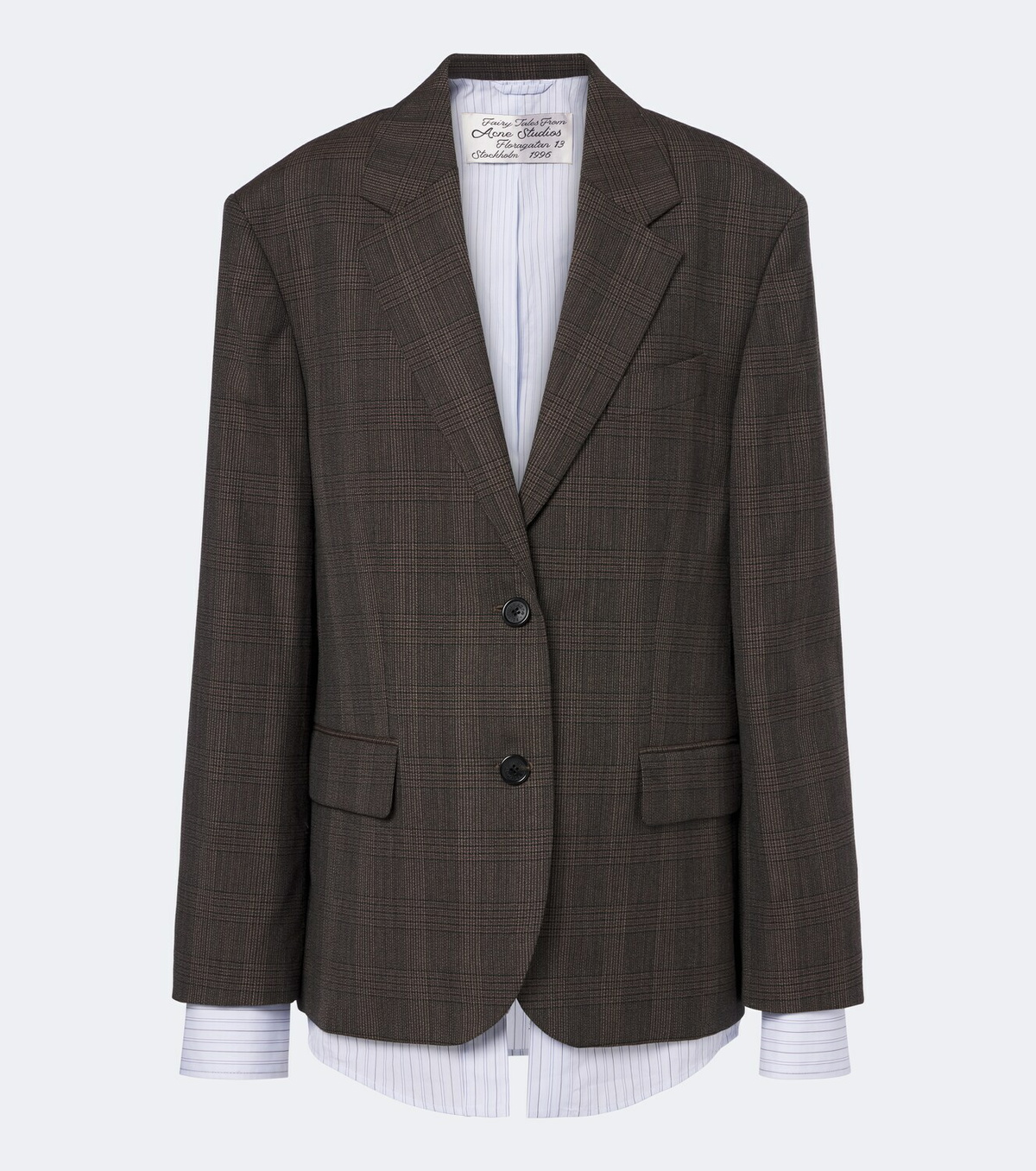 Acne Studios Checked wool-blend blazer