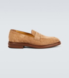 Brunello Cucinelli Suede penny loafers