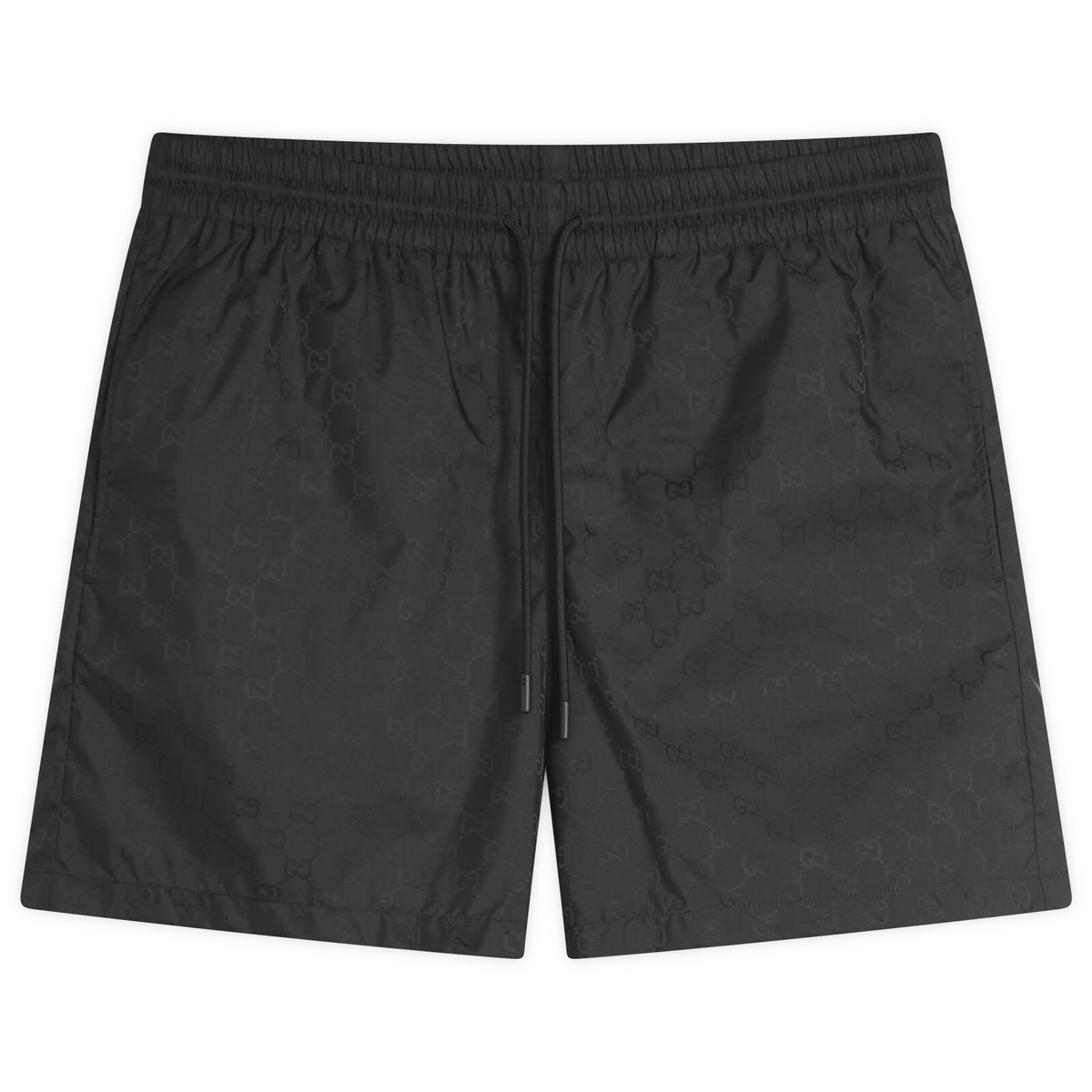 Gucci - Wide-Leg Logo-Jacquard Wool and Cotton-Blend Shorts