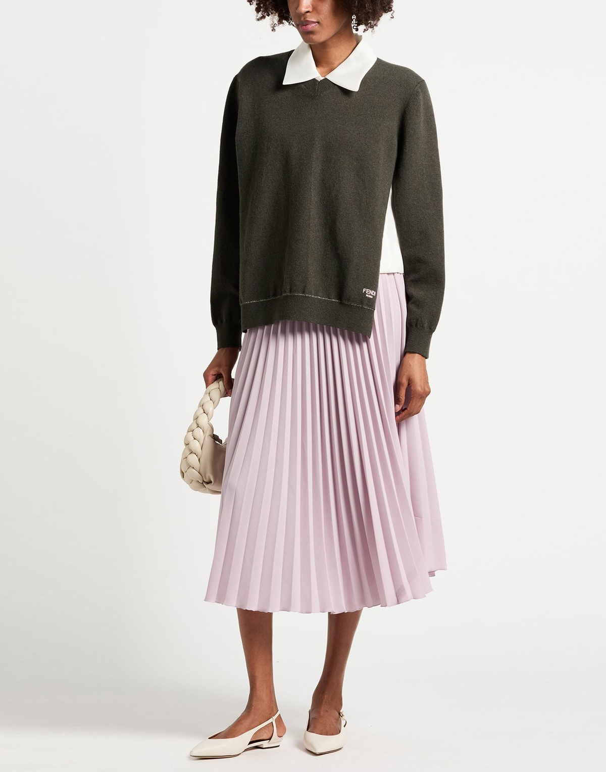 Fendi Womens Sweater Dark in Green