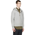 Visvim Grey Stencil Zip-Up Hoodie