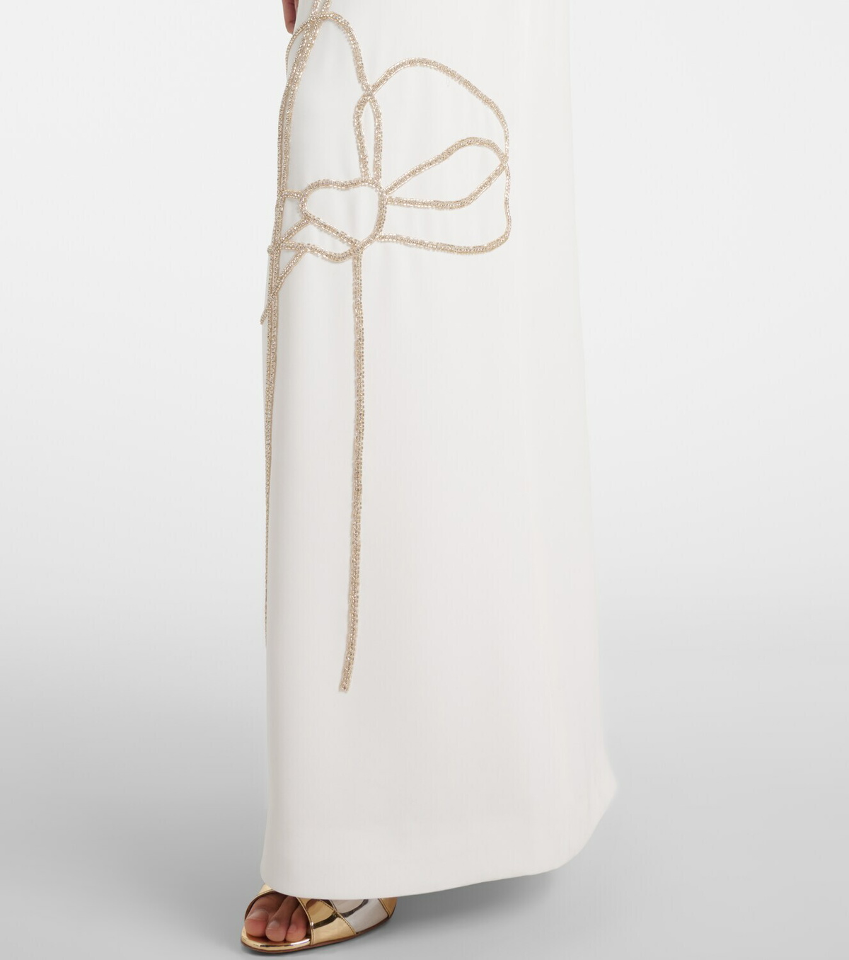 Costarellos Zarie embellished crêpe gown