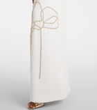 Costarellos Zarie embellished crêpe gown
